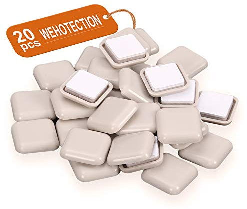 20PCS Furniture Sliders for Carpet & Hardwood Floors,1Inch OD Chair Sliders
