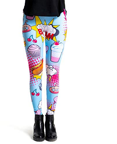 cosey Damen Leggings – Elastische Fitness- & Festivalhose – Superweich, figurbetont & pflegeleicht – Zwei Größen