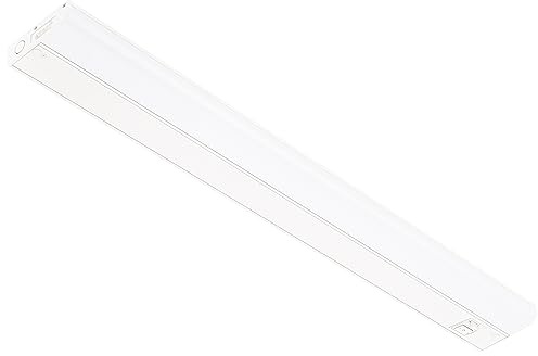Getinlight 30-inch Hardwired Only 3 Color LED Under Cabinet Lighting, Selectable 3000K/4000K/5000K, Dimmable, Matte White Finished, ETL Listed, IN-0201-14-WH-345K