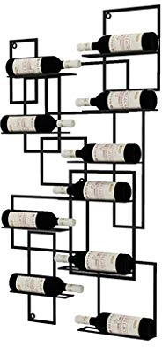 MAZAGE Wine racks metal Iron Wine Rack Wall Shelf Hanging Wine Rack Goblet Holder Cup Holder Glassware Rack Shelf Creative Wine Rack needed