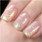 GAOY Shimmer Nagellack, 16 ml, Durchscheinender Gelee-Glitzer-Gel, Soak-Off-UV für Nagelkunst DIY zu Hause, 1610 Milky Peach
