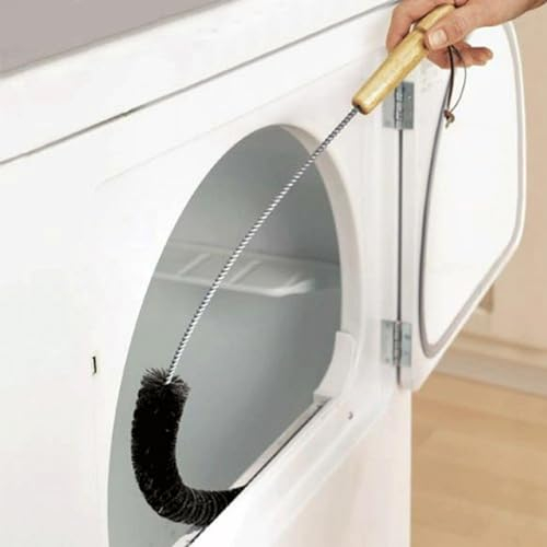 72cm Long Radiator Cleaner with Flexible Soft Brush - Dryer Lint and Vent Trap Remover for Refrigerator, Washing Machine, Tumble Dryer, and Drain