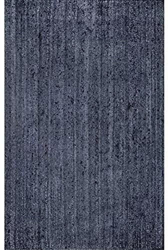 Jaipur Art And Craft Wunderschöner Teppich aus natürlicher Jute für den Innenbereich, rechteckiger, handgeflochtener, wendbarer Teppich– (5x8 Quadratfuß)