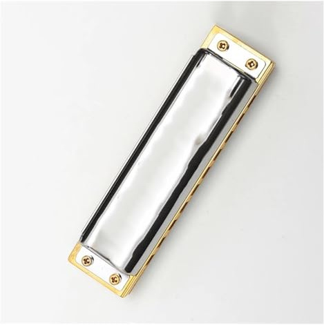 Mundharmonika 10-Loch Diatonische Mundharmonika Blues Harp Standard-Klangqualität, geeignet für Anfänger (Color : F)