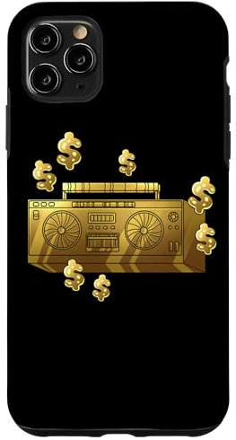 Hülle für iPhone 11 Pro Max Dollar Boom Box Ghetto Blaster 70er 80er 90er Y2K