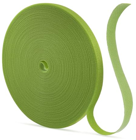 L&W Luck 12mm Nastro per Fascette per Piante, 10m/20m/30m Fascette per Piante Autoadesive, Riutilizzabile Legami per Piante,Fascette per Piante Giardinaggio Rampicanti (12mmx20m)