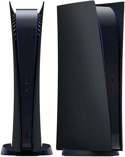 Joso - Placa frontal para PS5, versión digital, carcasa de repuesto antiarañazos y antipolvo, revestimiento protector adecuado para consola PS5, placas para accesorios PS5, instalación