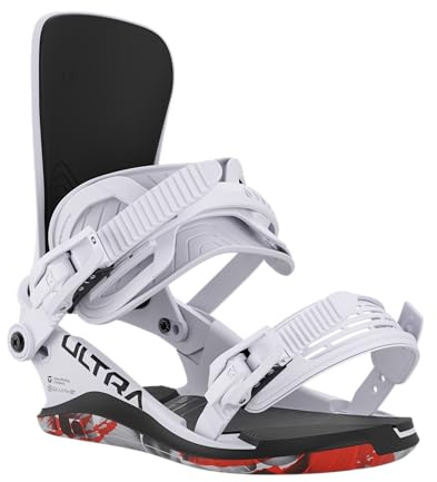 Union Ultra Men's Snowboard Bindings, Ice Grey, Large