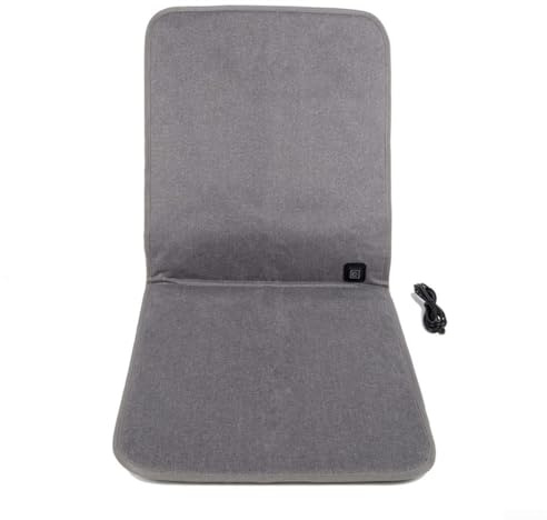 Cuscino elettrico USB per sedile, 5 V, 2 A, 3 modalità, USB, riscaldato, per l'inverno, cuscino e coperta riscaldati tutto in uno, 43 x 90 cm