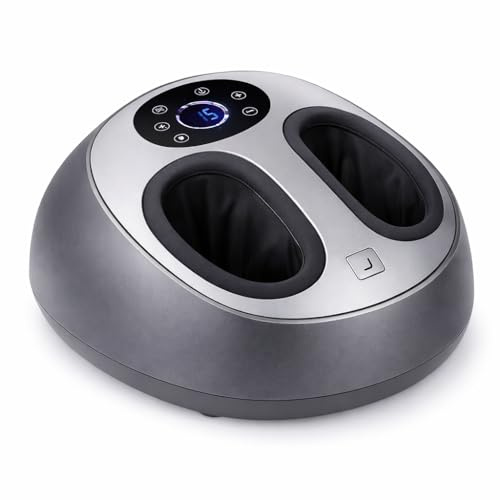 Veora Foot Massage Device – Shiatsu & Air Compression with Infrared Heat – 5 Programs, 9 Intensities and Remote Control – Relaxation & Improved Blood Circulation