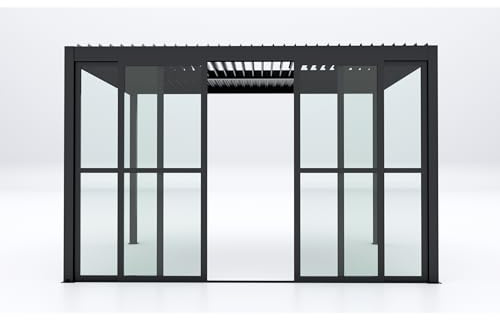 BS COM Parete laterale in policarbonato per pergola bioclimatica Tony - TONY Antracite