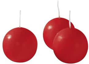 Cereria di Giorgio risthò Kerzen Kugel, Wachs, Rot, 3 x 3 x 3 cm