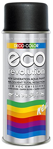 Deco Color ECO Lackspray glänzend oder matt 400ml nach RAL freie Farbauswahl (1 Dose ECO RAL 9005 Schwarz Matt)