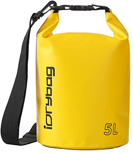 IDRYBAG Trockentaschen für Kajakfahren, wasserdicht, 2L/5L/10L/15L/20L, Kleiner, wasserdichter, schwimmender Trockensack, wasserdichter Trockensack für Paddelboard-Reisen