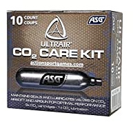 ASG Ultrair 12g CO2 Cartridges | Reliable Power and Precision | CO2 Air Cartridges for BB Pistol, Airsoft Guns, and Airguns, 10 Pack (9 Standard / 1 Lubricated)