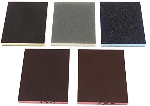 5pcs 120-1000grit Polieren Schleifschwamm Block Pad Schleifpapier Sortiertes Schleifwerkzeug 120 * 100 * 12mm Zufällige Farbe Drop Shipping,A2