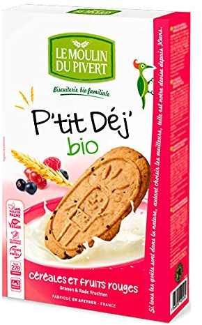 Le Moulin du Pivert - P'tit déj bio fruits rouges 190g - unité