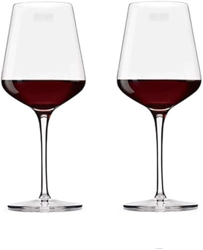 Habiba Weingläser Rotweingläser Exquisite Weingläser Premium mundgeblasenes kristallklares Glas Set mit 4 Geschenkboxen für jeden Anlass Einzigartige Hochzeit Sauber