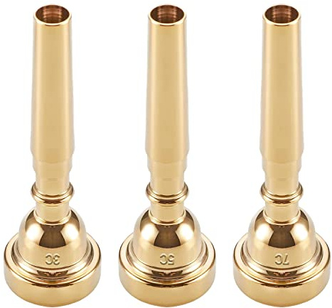 Osmond Set mit 3 Trompeten (3C 5C 7C) vergoldet für Trompete für Anfänger oder Fingertrainer