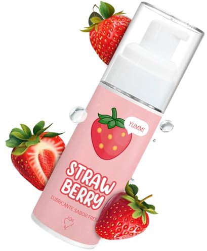 Lubrificante Aromatizzato - Gel Commestibile Sessuale per Coppie Stimolante - Gel Orale alla Fragola 100ml