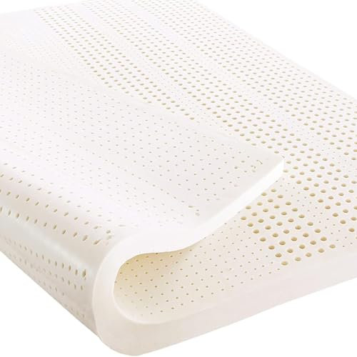 100% Natur Latexmatratze, Gegen Milbe Naturlatexmatratze, Latex Matratze Wabenporenbelüftung Für Studentenwohnheim, Hotel,1in,120×200cm(47×79inch)