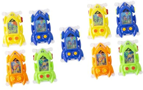 MOLUCKFU 9stücke Teiliges Wasserspielzeug Rennwagen-Form Kinderspielzeug Wasserringwurfspiel Strapazierfähig Sicher Für Junge Mädchen Zufallsfarbe