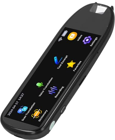 Scan Reader Pen, 112 Languages Smart Scan Translator Pen, Ultra Big Screen Reading Pen Offline Online Language Translator Device, Officeelectronics