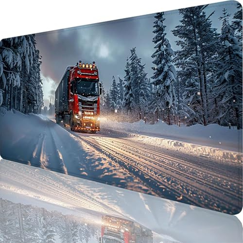 Grau Mauspad XXL 700 x 400 x 3 mm, Groß Gaming Mauspad LKW mit Vernähte Kanten, WassXerdicht Anti-Rutsch XXL Mousepad für PC Laptop Verbessert Präzision und Geschwindigkeit für Home Office Deko 33-7t