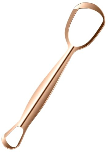 Zungenreiniger für Erwachsene – 3,8 cm Fächerförmiger Zungenschaber | Mundgeruch zur Entfernung von Mundgeruch | Edelstahl-Schrubber für Pflege und Hygiene, reisefreundlich