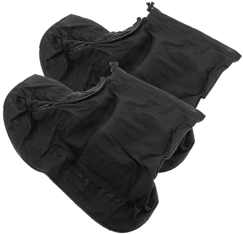 Mobestech Copriscarpe Impermeabili Riutilizzabili con Zip Antiscivolo per Adulti Sovrascarpe Protettive Resistenti e Durevoli per Pioggia Stivali da Pioggia Leggeri e Facili da Indossare Xl