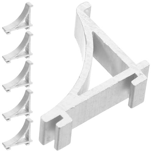 POPETPOP 6pcs Fridge Shelves Support Clips Made of Aluminum Alloy with Exceptional Loadbearing Capacity, Versatile Refrigerator Parts Accessories for Cooling Racks and Refrigerator Shelves