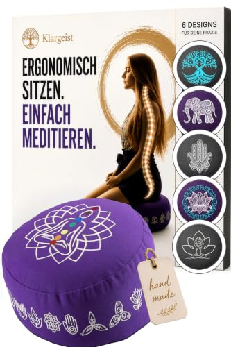 Meditationskissen | Yoga Kissen | Yogakissen | Chakra Balance Lila