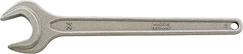 Stahlwille 40040410 Single-end Spanner, Made of Steel Alloy with Grey Finish, Rounded Design On The Handle, 15-degree Offset Angle, Special Tool Steel, Size 41 mm, L. 335 mm