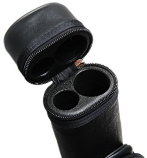 HAN'S DELTA 1x1 Hard Oval Pool Cue Billiard Stick Carrying Case, (Several Colors Available) (Black)