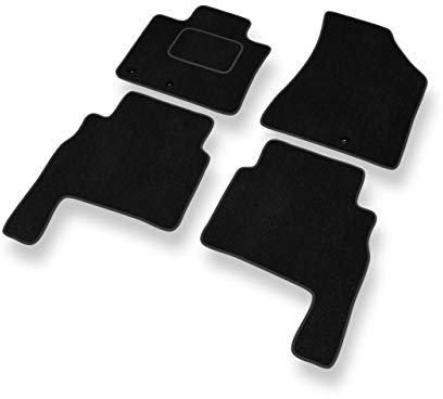 Mossa - Fußmatten Auto kompatibel mit Kia Sorento II (2009-2015) - Premium Velours Schwarze Automatten Autoteppiche 1