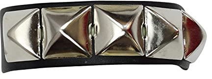 Freak Scene Lederarmband mit Pyramidennieten 1-reihig - schwarz 1 - Armband aus Leder