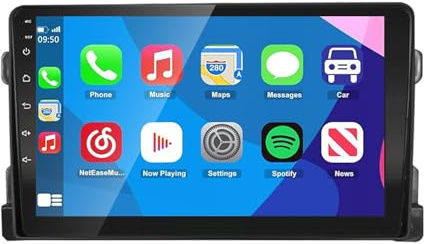 Android 13 Autoradio für Suzuki Grand Vitara 2006-2013 | 9-Zoll-AM-FM-RDS-Radio mit Carplay Android Auto GPS-Navigation Wifi Bluetooth Lenkradsteuerung Spiegel Link 2G + 32G