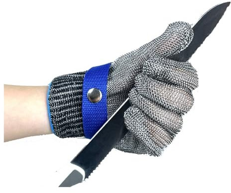 Anti Cutting Gloves Chef Butcher Cut Resident Safety Work Gloves For food processing meat cutting, left right hand compatible, 8 sizes (Size : A pack of one/XXS)