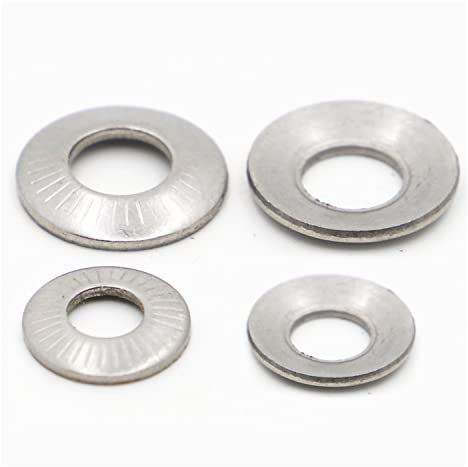 TULDYS M3 M4 M5 M6 M8 M10 M12 M16 A2-70 Tellerfeder aus Edelstahl 304 gezahnte Sicherungsscheibe gerändelte elastische Dichtung (Size : M10 5pcs)