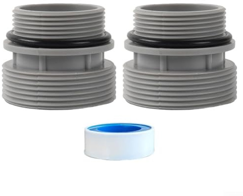 Whychstore Filterschlauch-Adapter, Adapter-Umrüstsatz, flexibler Schlauch-Umwandlungsadapter zum Anschluss oberirdischer Poolschläuche an Standard-Filteranschlüsse (2 Stück), A4Q7LV3ISZ36TKJ696B8TT