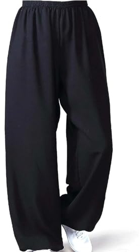 Comfortable Tai Chi Pants - Unisex Soft Martial Arts Training Trousers for Taiji, Kung Fu, Wushu and Yoga - Breathable Casual Wear