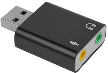 CENPEK USB auf 3,5 mm Buchse Audio Adapter Computer Externe Soundkarte USB7.1 Soundkarte