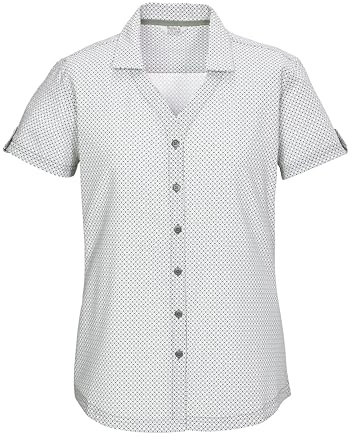 killtec dam funktionell blus kortärmad/blus KOS 46 WMN WVN SHRT, ljusoliv, 38, 42842-000