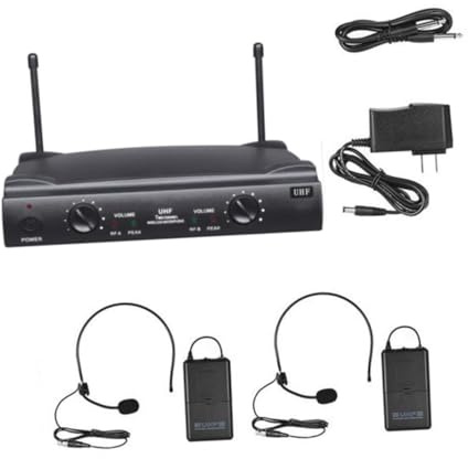 TOYANDONA 2 2 Doppio Microfonico Wireless Uhf Microfono Black