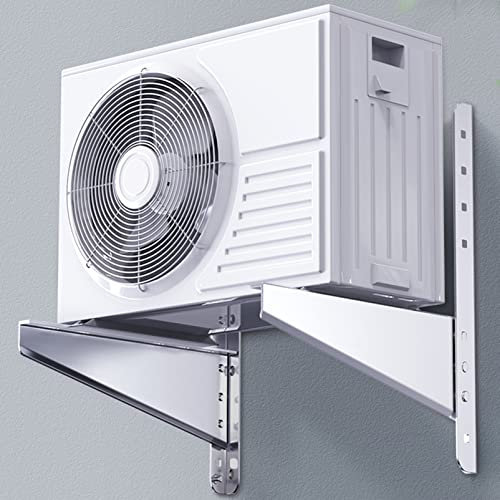 Stainless Steel Universal Outdoor Mini Split Mounting Bracket - Heavy Duty Support Frame for Air Conditioner Condenser Units and Heat Pump Systems, Rust Free Wall Mount Bracket