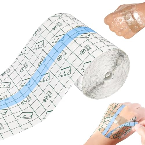 LAKPYN 1 Stück Tattoo Folie, Tattoo Pflaster 15cm x 2m, Wasserdichte Klebebandage für Aftercare