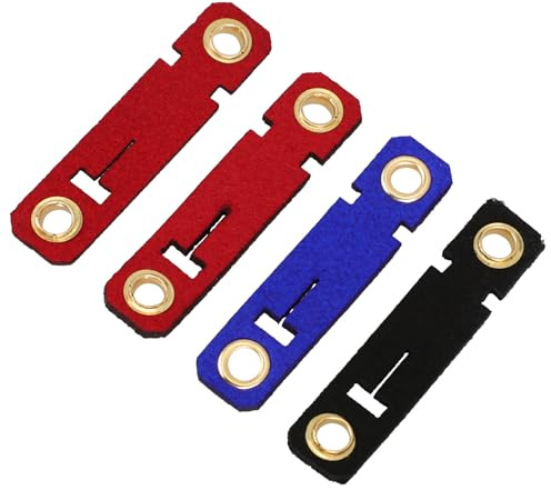 jojofuny Set da 4 Fasce per Zampe di Uccelli Scamosciato Riutilizzabili Anelli Colorati per Pappagalli, Piccioni e Pollame – Protezioni Morbide per Zampe Apertura Facile per Gestione