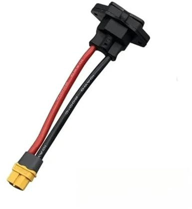 XT60 XT90 Male Female to C14 3Pin Power Socket Adapter Cable, Electric Bike Battery Charging Connector Wire for E-Scooter Power Supply, High Current IEC C14 Conversion Cord 1pcs(XT60 female)