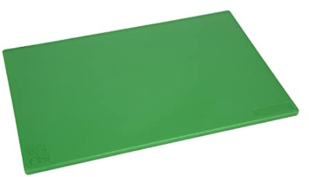 Hygiplas LDPE Chopping Board, Green Colour Coded - Salad and Fruit Prep, Standard Size: 12(H) x 450(W) x 300(L)mm, Low Density Polyethylene, Non-Porous Prevents Flavour / Odour Absorption, J253