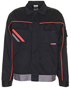 Planam bundjacka Visline V2, storlek 26, svart/orange/zink, 2481026